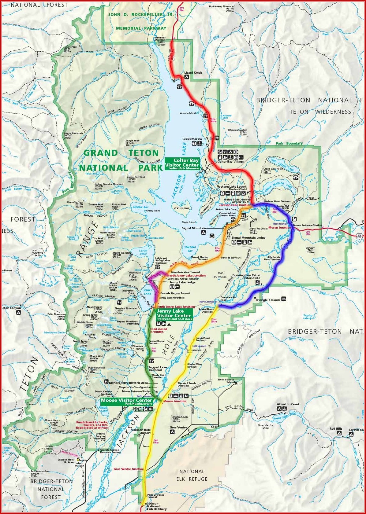 Map Of The Tetons Mountain Range - map : Resume Examples #goVLob0Yva