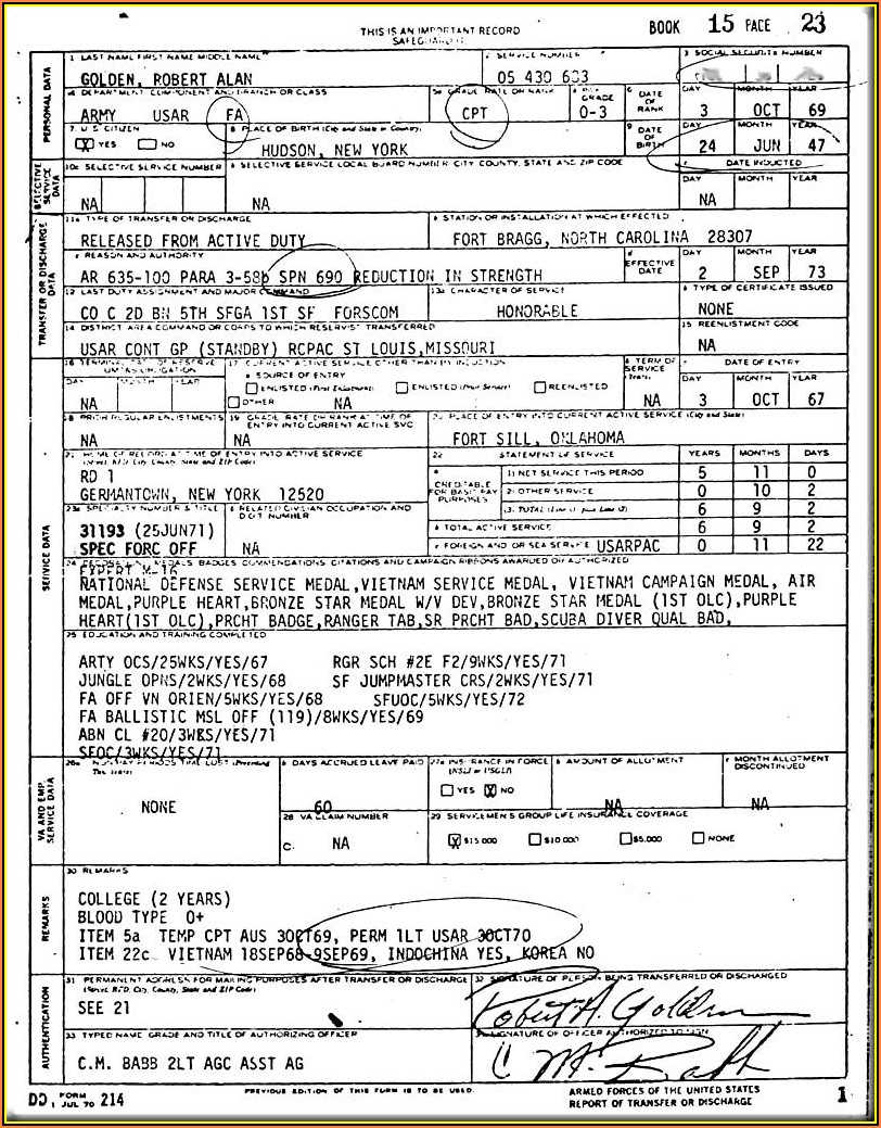 Copy Of Military Form Dd 214 Form Resume Examples l6YNmb393z