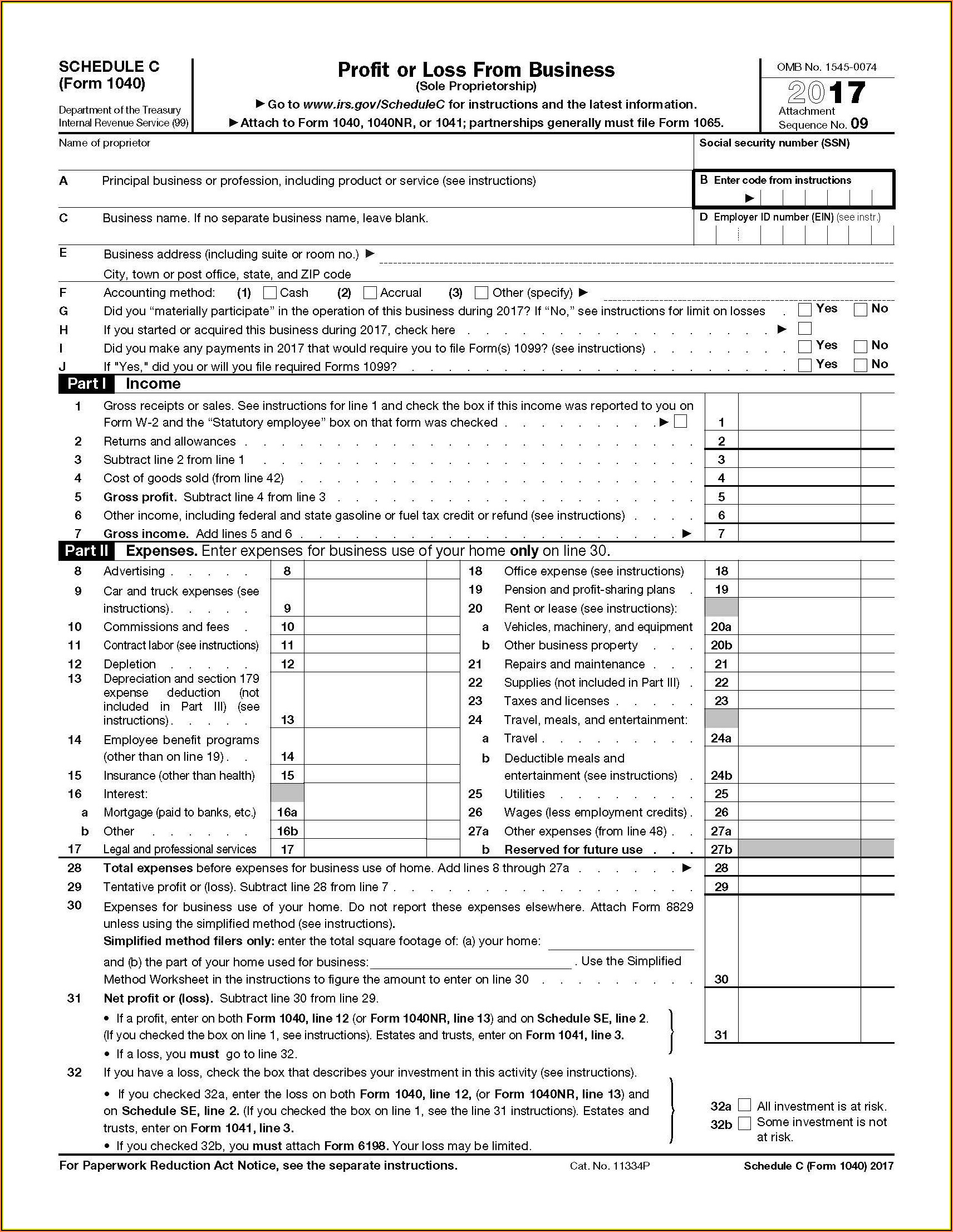 Fillable Form 1040 Schedule B Printable Forms Free Online