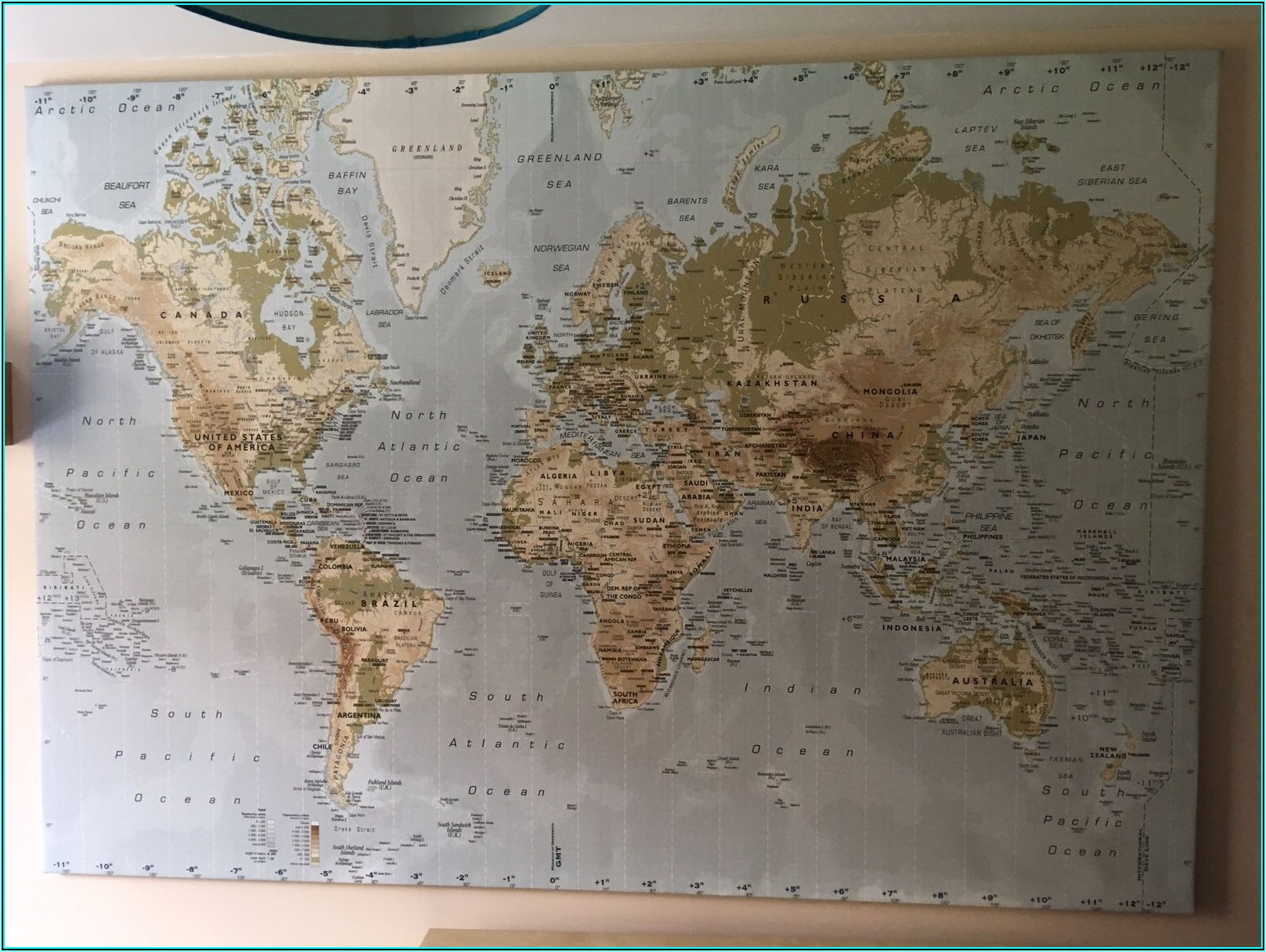 Large Laminated World Map Campus Map Images | Images and Photos finder