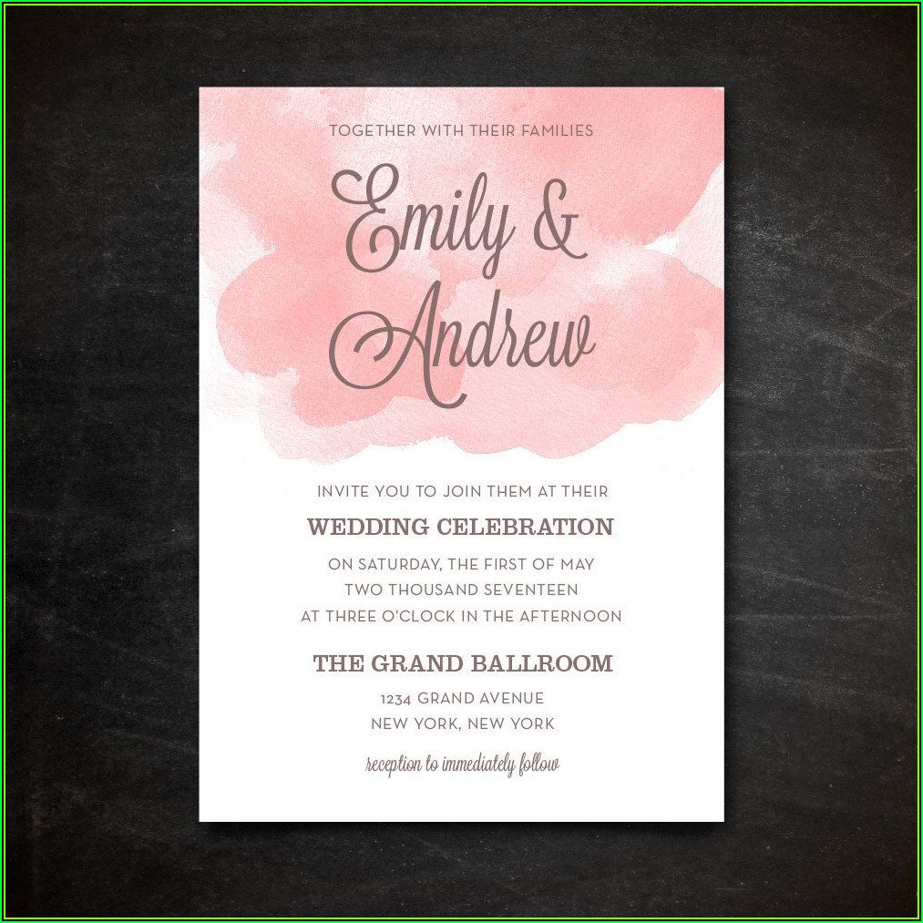  Elegant Wedding Invitation Templates Free Download Template 1 