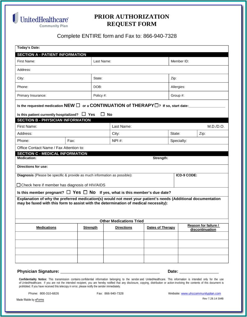 Medicare Generation Rx Prior Authorization Form Form Resume 