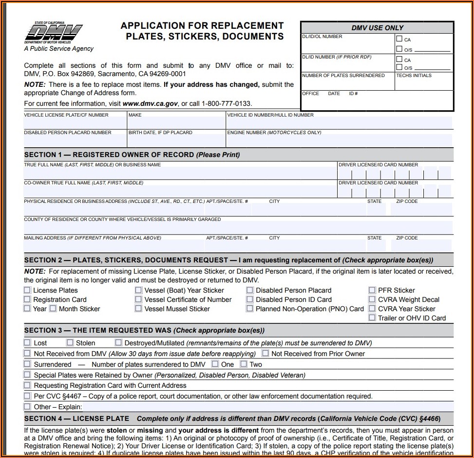 Reg 262 Form Printable Printable Blank World