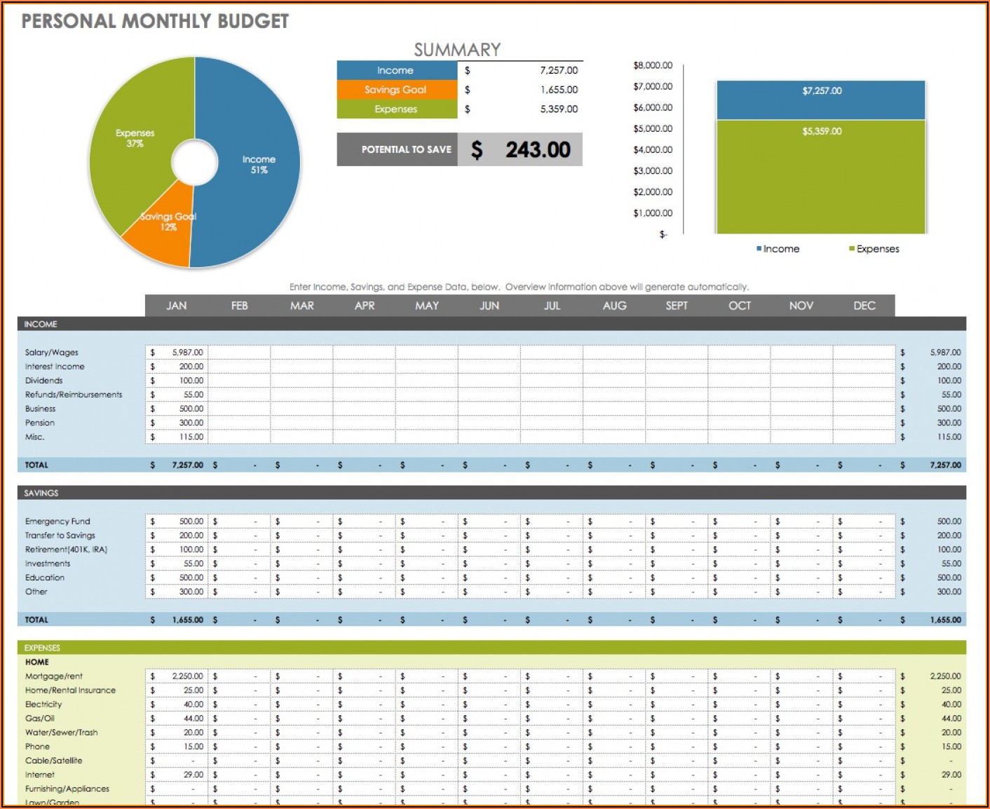 Free Excel Budget Template Form Resume Examples 3q9Jbd49Ar