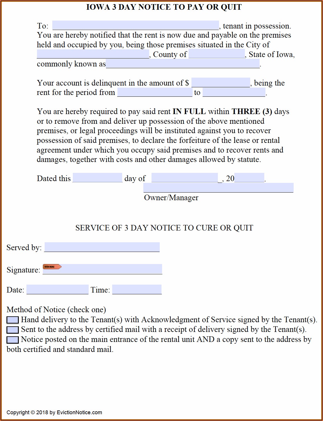 3 Day Notice To Pay Rent Or Quit Form California Form Resume 