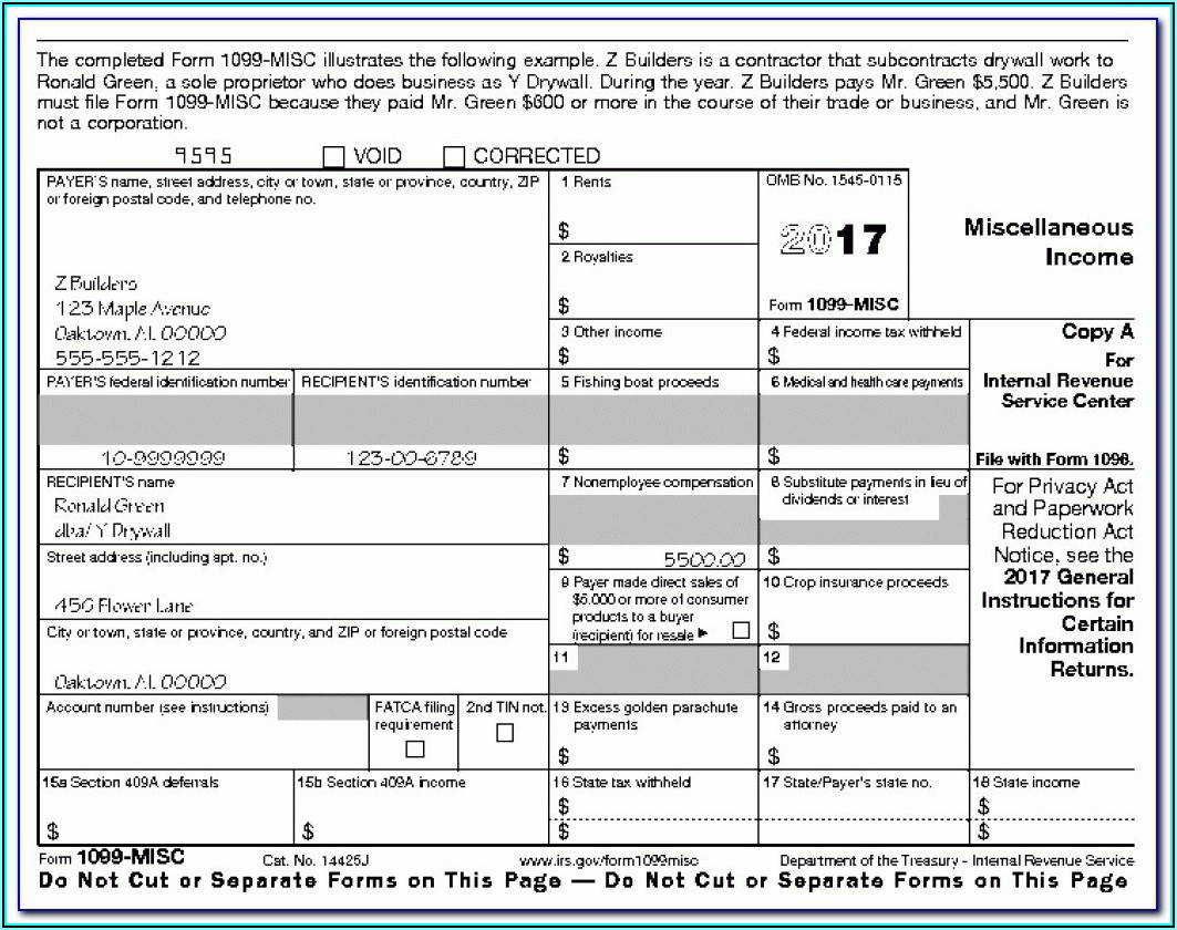 Az 1099 Form Printable Printable Forms Free Online