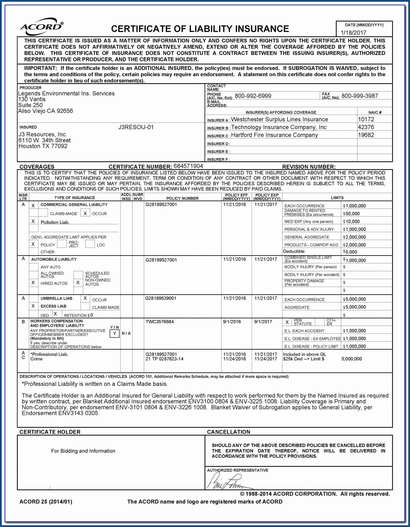 Free Printable Acord 25 Form Printable Templates