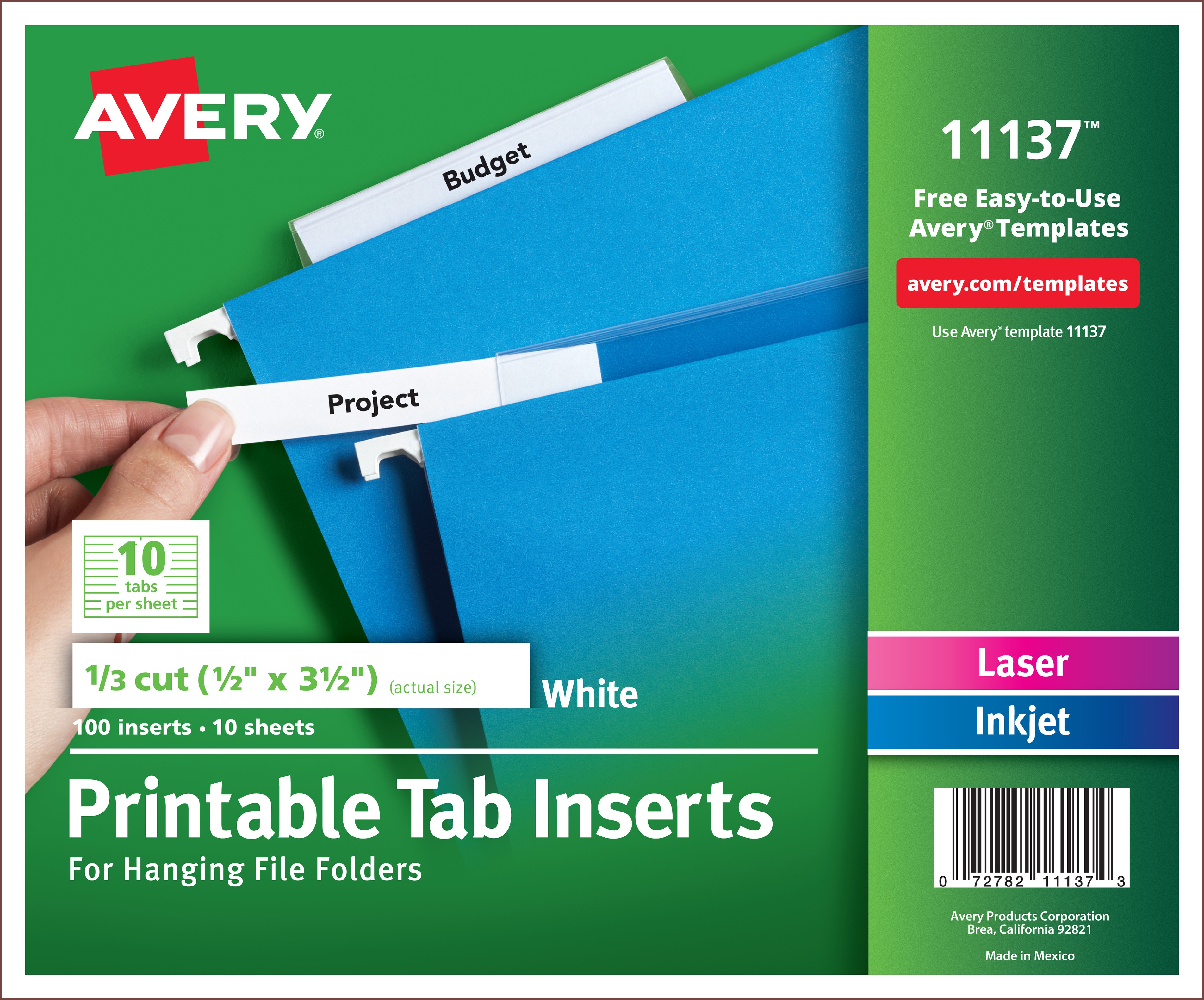 How To Print Avery Template 11136