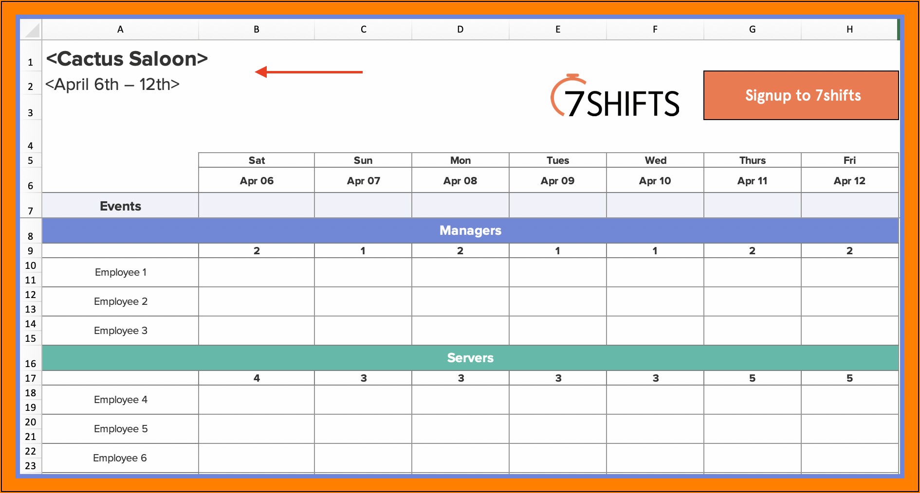 Bi Weekly Employee Schedule Template Free Template 1 Resume 