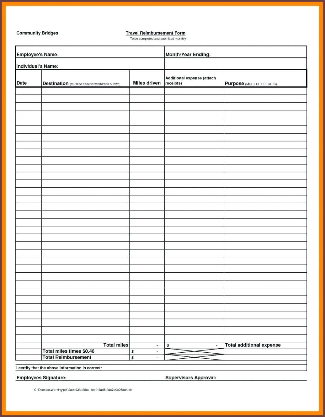 Free Expense Report Template For Small Business - Template 1 : Resume ...