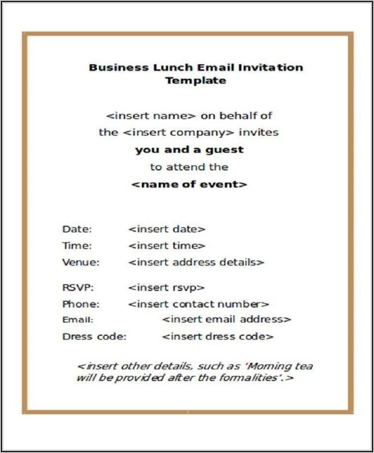 Farewell Lunch Invitation Sample Email Invitations Resume Examples 