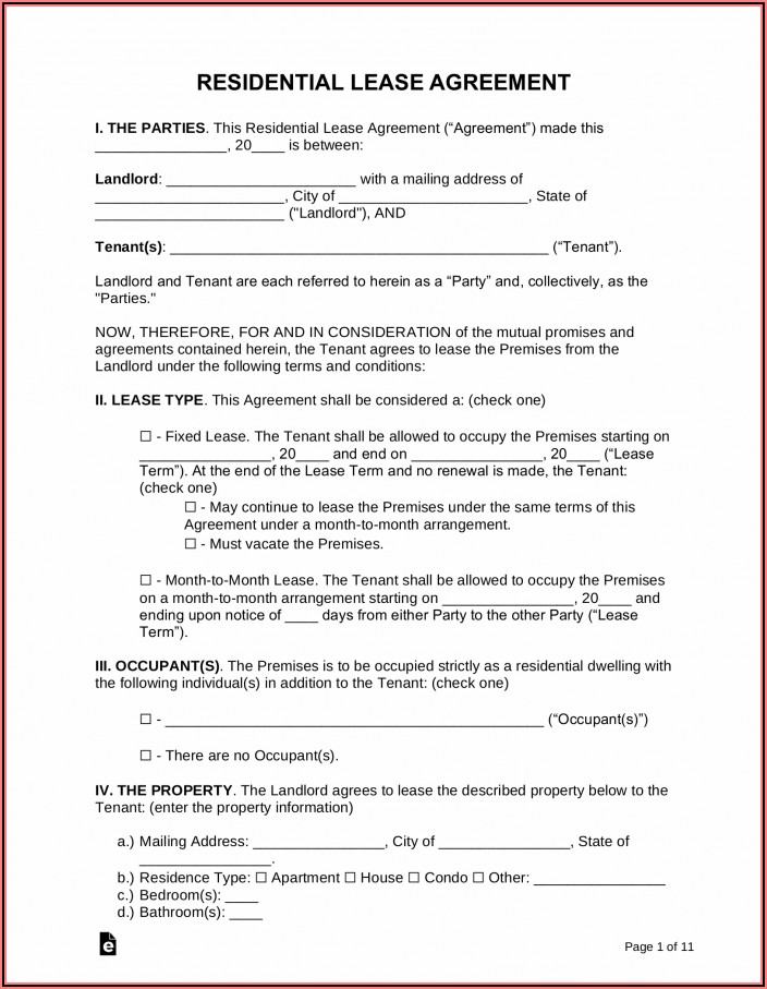 Rental Agreement Form Free Printable Form Resume Examples P32E5K032J