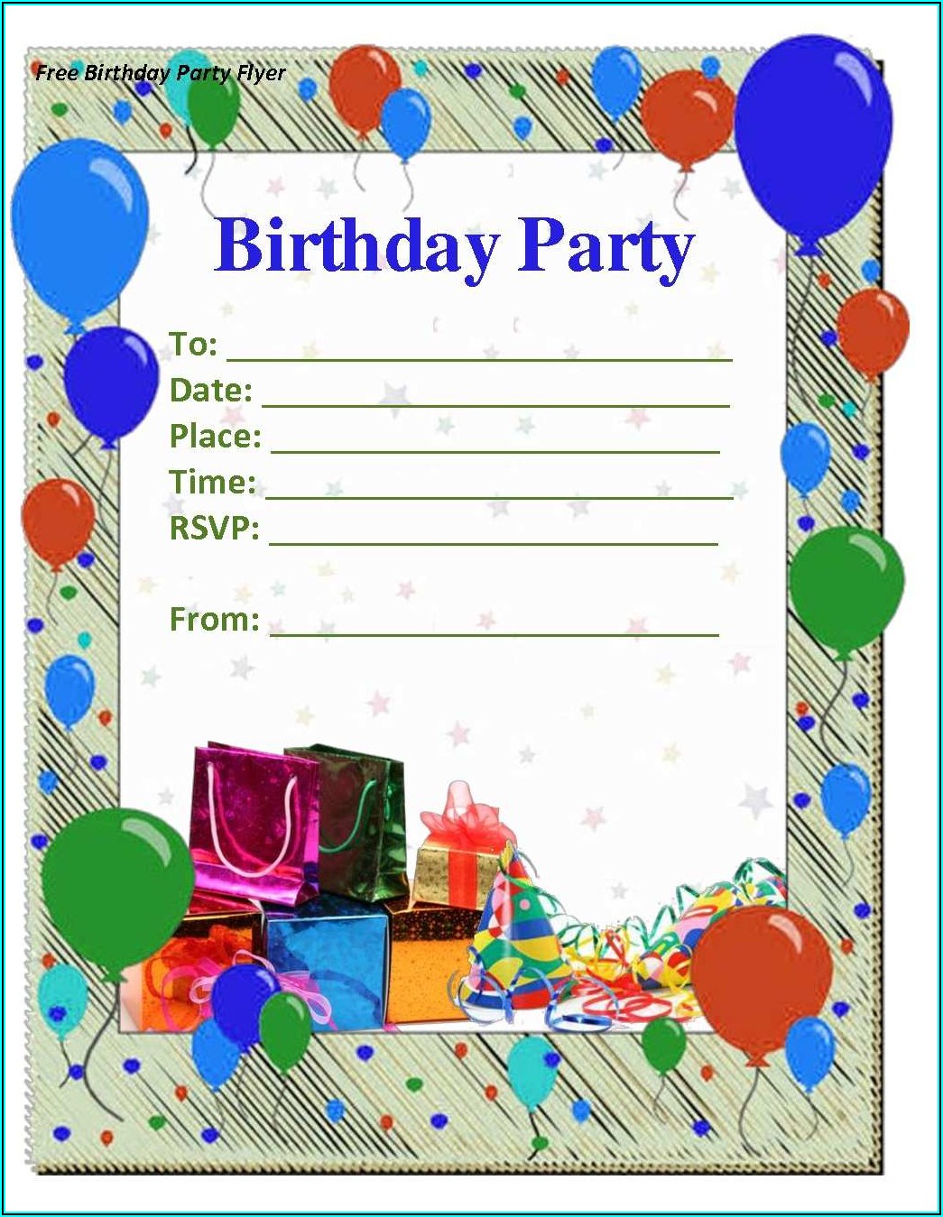 1st Birthday Invitation Card Template Free Download Invitations 