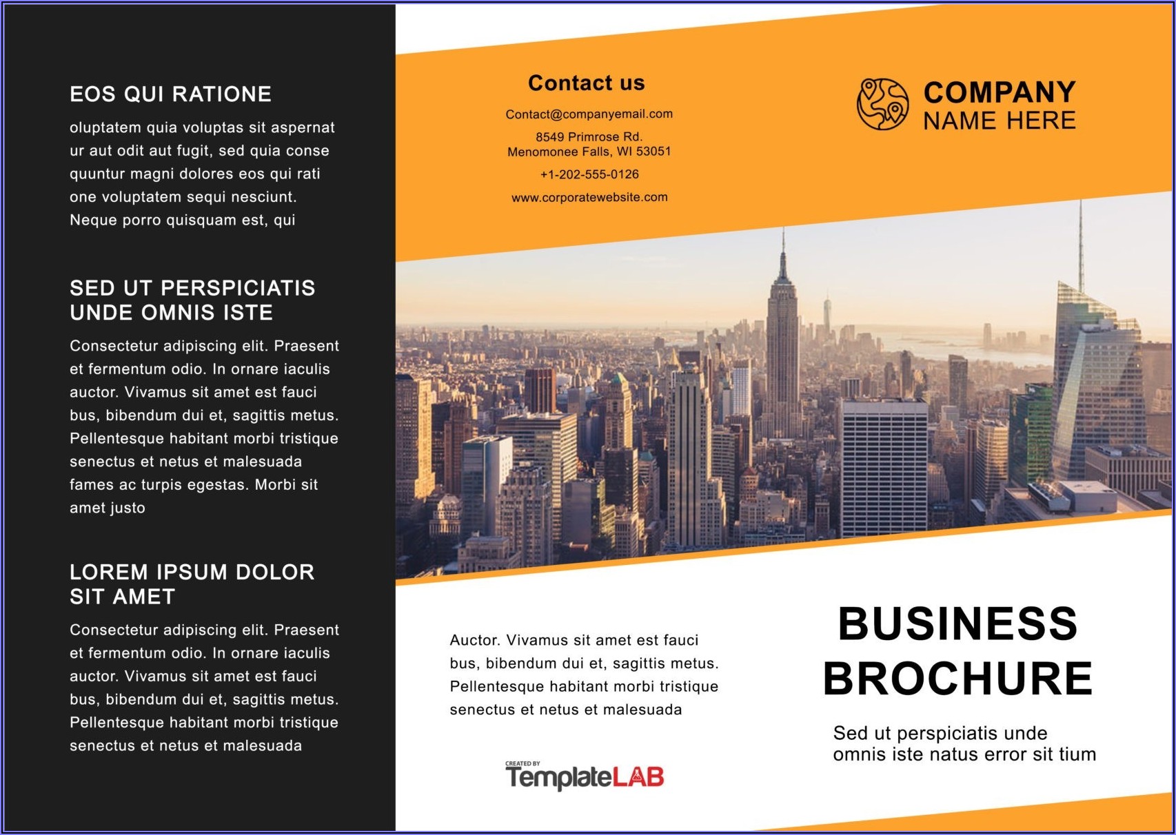 Free Tri Fold Brochure Template Word Free Download Template 1 